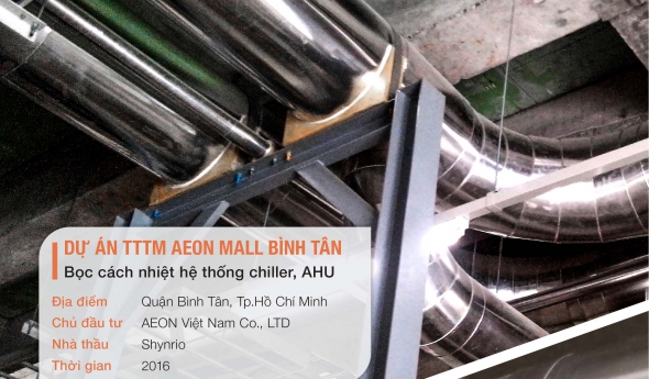 Dự án cách nhiệt TTTM Aeon Mall Bình Tân